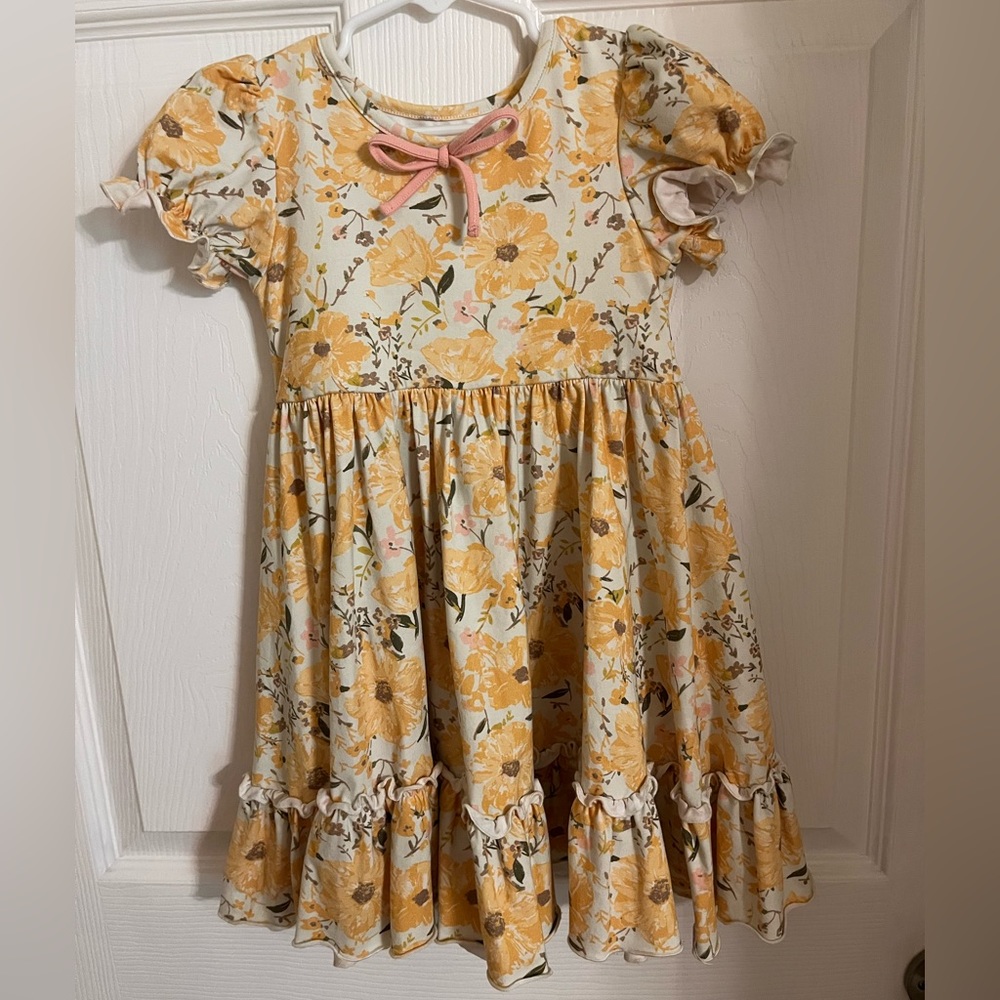 Sweet Honey Clothing Yellow Floral Dress